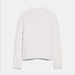 Zara textured knit sweater